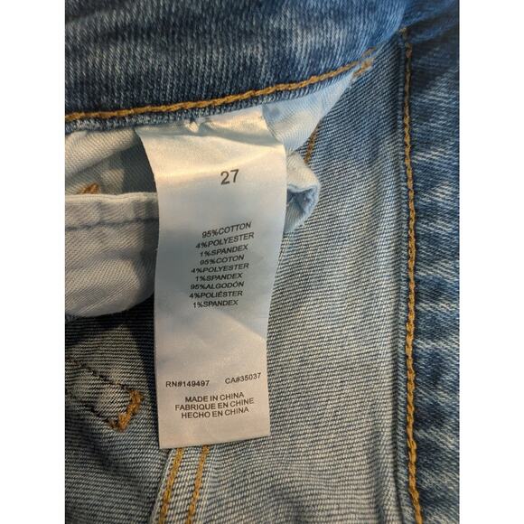 Sam Edelman The Stiletto Jeans 27 High Rise Skinny Ankle Frayed Hem - Picture 4 of 7